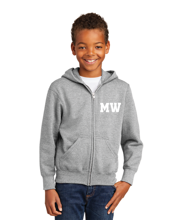 MWHS - Full Zip Hooded Sweatshirt - MW Logo