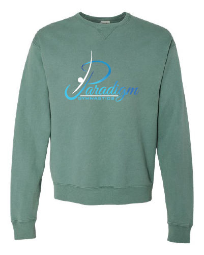 Paradigm Gymnastics Team - ComfortWash by Hanes Garment Dyed Crewneck Sweatshirt