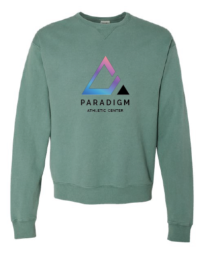 Paradigm Athletic Center - ComfortWash by Hanes Garment Dyed Crewneck Sweatshirt