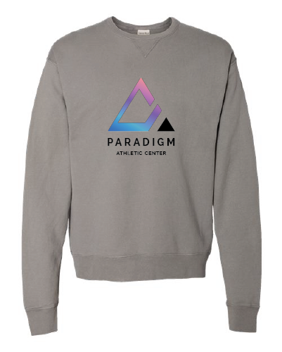 Paradigm Athletic Center - ComfortWash by Hanes Garment Dyed Crewneck Sweatshirt