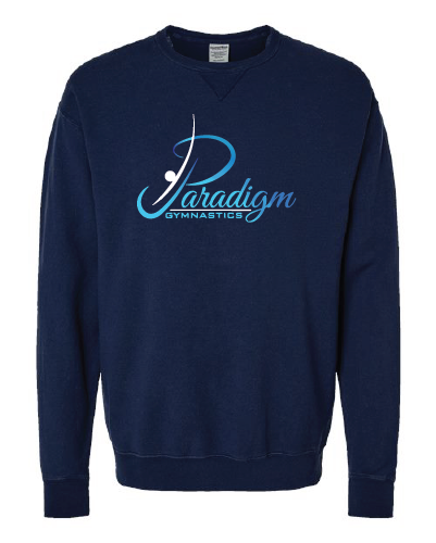 Paradigm Gymnastics Team - ComfortWash by Hanes Garment Dyed Crewneck Sweatshirt