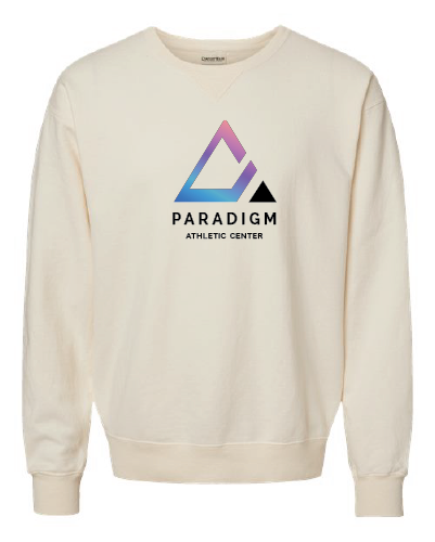 Paradigm Athletic Center - ComfortWash by Hanes Garment Dyed Crewneck Sweatshirt