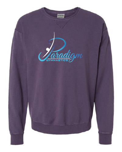 Paradigm Gymnastics Team - ComfortWash by Hanes Garment Dyed Crewneck Sweatshirt