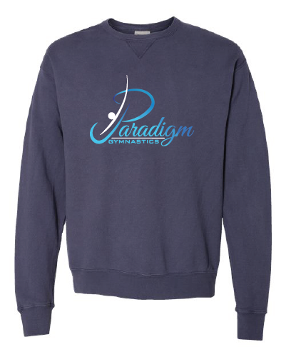 Paradigm Gymnastics Team - ComfortWash by Hanes Garment Dyed Crewneck Sweatshirt