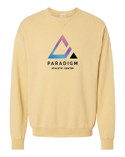 Paradigm Athletic Center - ComfortWash by Hanes Garment Dyed Crewneck Sweatshirt
