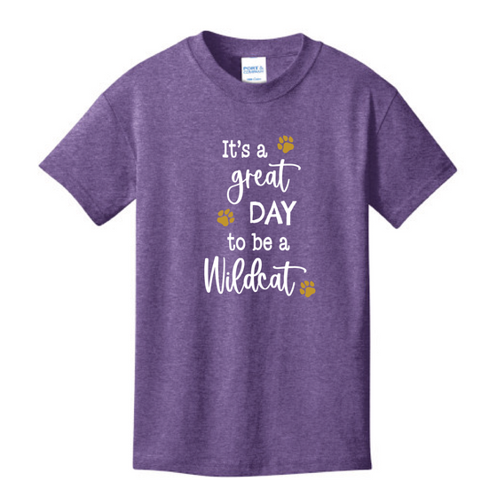 Sanfordville School -  Gold Foil and White Ink "Great Day" Blended Tee
