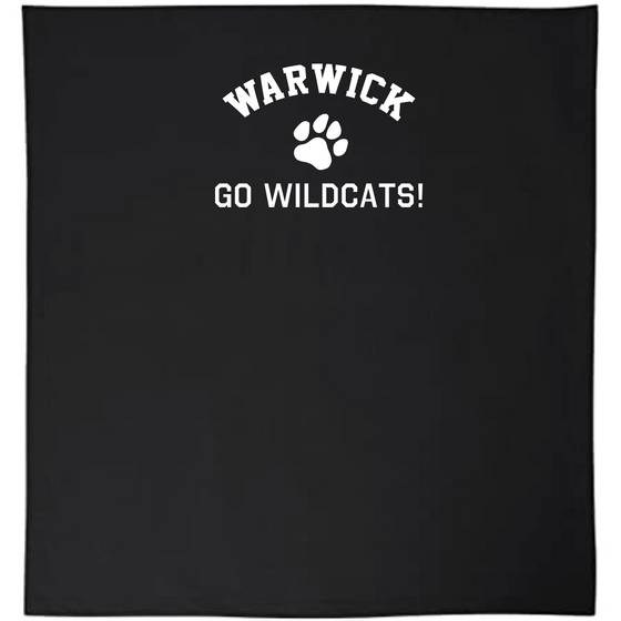 Sanfordville School -  White "Go Wildcats" Stadium Blanket