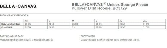 WVMS - Bella + Canvas ® Unisex Sponge Fleece Pullover Hoodie - Arched Warwick Logo