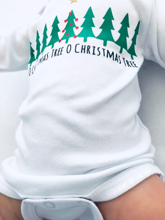 O Christmas Tree Baby Outfit, Holiday Baby Outfit
