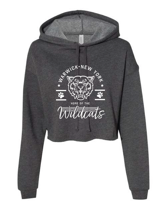 WVMS - Bella + Canvas ® Woman's Cropped Fleece Hoodie - Home of the Wildcats