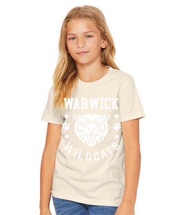WVMS - Bella + Canvas ® Unisex Jersey Short Sleeve Tee - White Warwick Logo