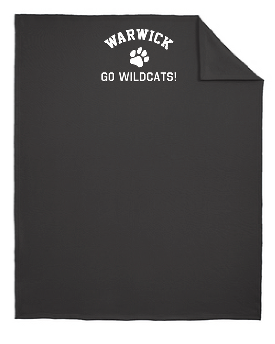 Sanfordville School -  White "Go Wildcats" Stadium Blanket