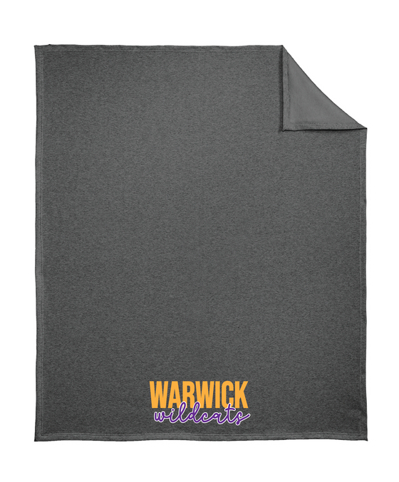 WVMS - Stadium Blanket - Warwick Wildcats Multi-Color Logo