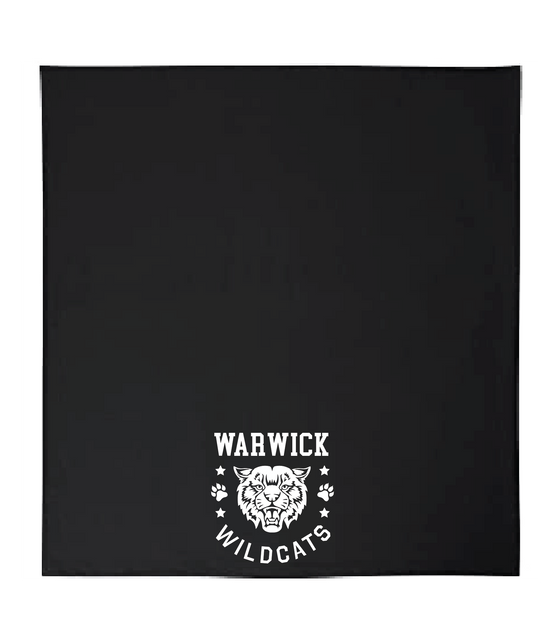 WVMS - Stadium Blanket - White Warwick Logo