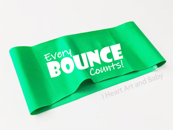 Green Every Bounce Counts Headband