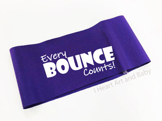 Purple Every Bounce Counts Headband