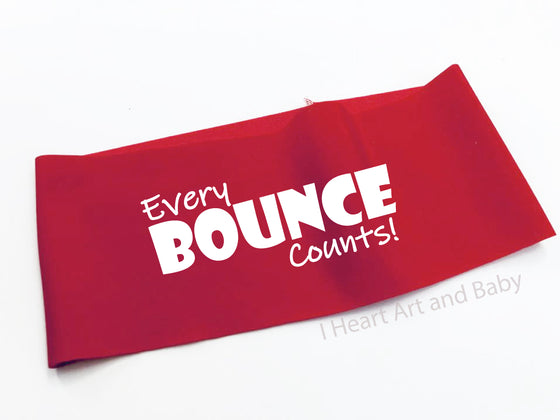 Red Every Bounce Counts Headband
