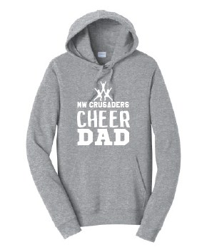 MW Crusaders Cheer Dad Fan Favorite™ Fleece Pullover Hooded Sweatshirt - Personalized