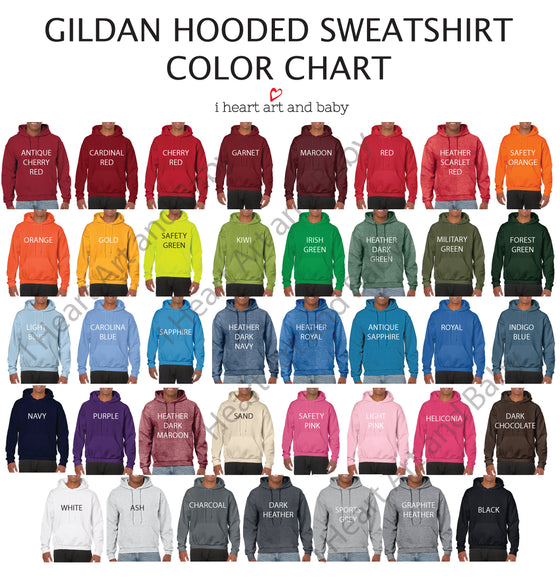 Hooded Sweatshirt Colors