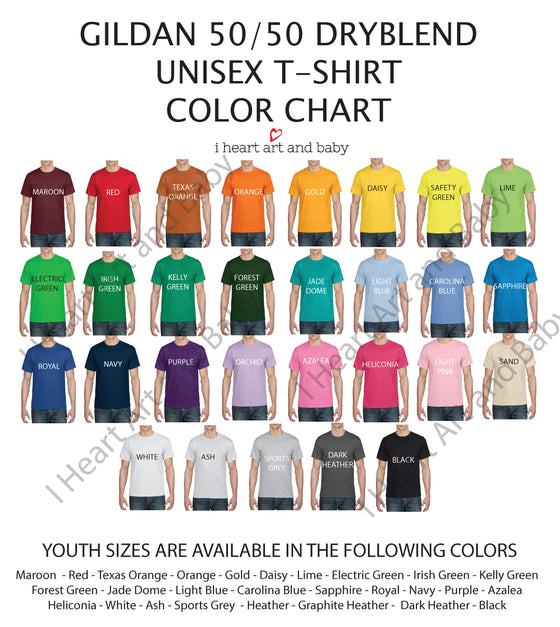 Shirt Color Chart