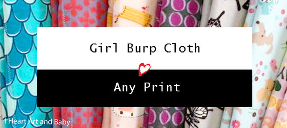 Girl Burp Cloth