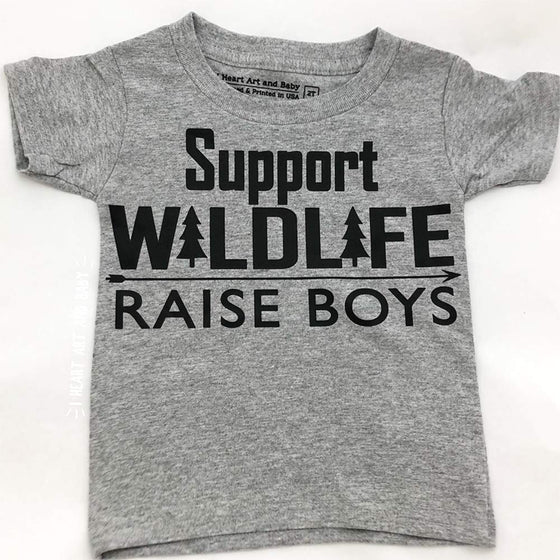 Support Wildlife Grey Toddler T-shirt