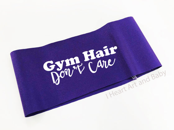 Funny Workout Headband Purple