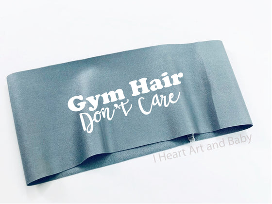 Funny Workout Headband Silver