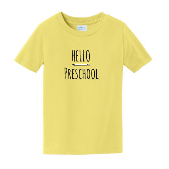 Hello Preschool -  Hello Kindergarten, Toddler/Youth Shirts