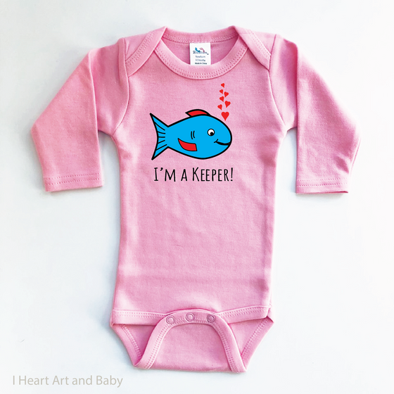 I'm A Keeper Pink Fish Outfit