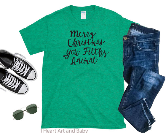 Merry Christmas Men's Shirt Green