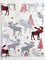 Holiday Moose Burp Cloth