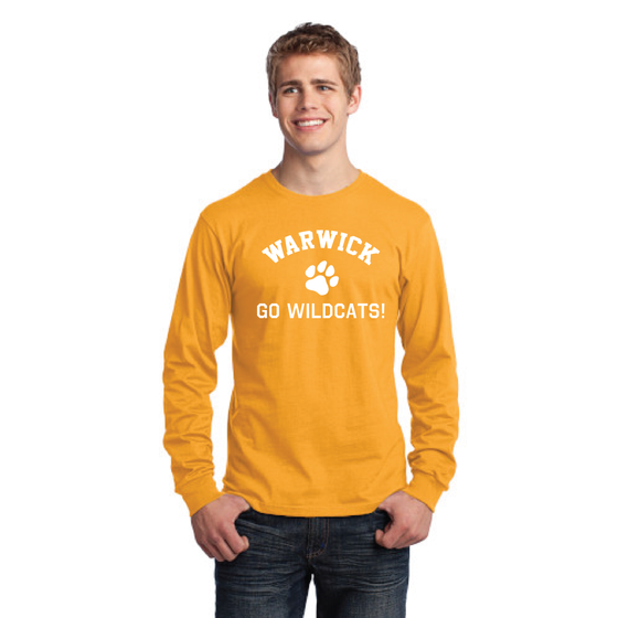 Sanfordville School - White "Go Wildcats" Long Sleeve Tee