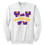 Sanfordville School - Multi-Color "W" Fleece Crewneck Sweatshirt