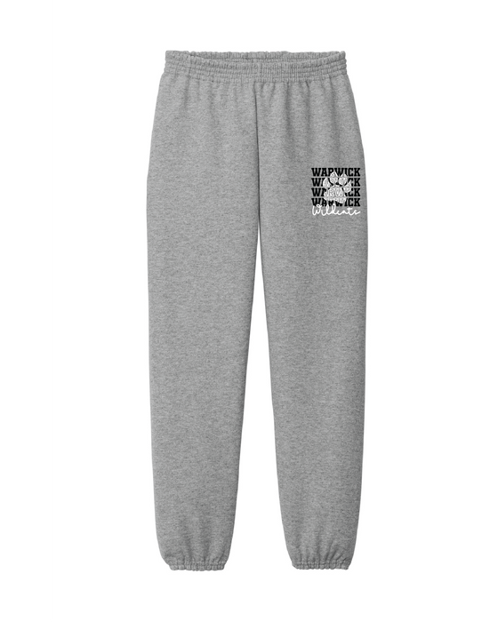 Park Ave - Youth Essential Fleece Sweatpant - Warwick Wildcats Paw