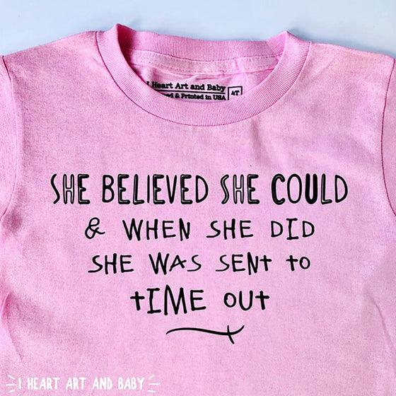 Toddler She Believed She Could Pink