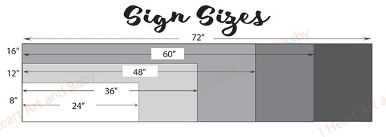 Sign Sizes