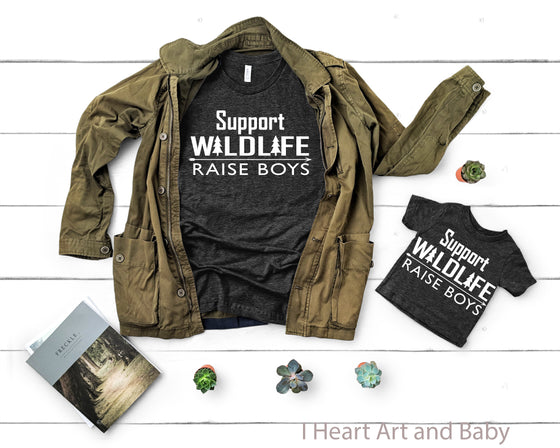 Support Wildlife Raise Boys, Women's Missy Fit Shirt