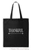 Black Thankful Tote