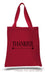 Thankful Tote Bag Red