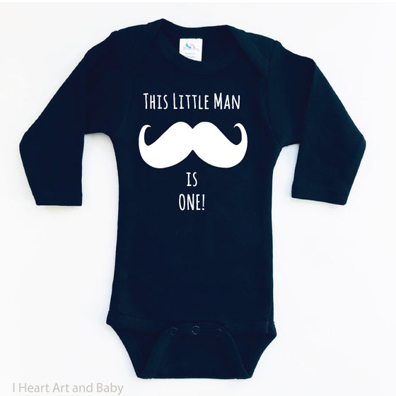 Mustache Outfit Black
