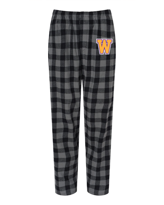 WVMS - Flannel Pants - W Logo