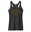 Warwick Weightlifting Club, Woman's Racerback Tank Top with Gold Ink