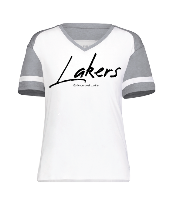 Greenwood Lake "Lakers" - Ladies Triblend V-Neck Shirt