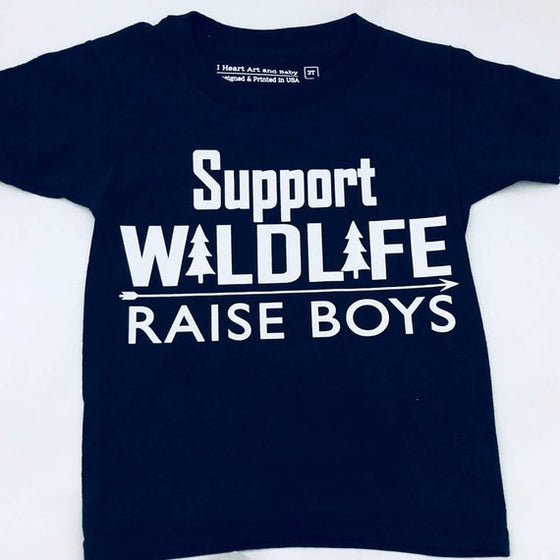 Support Wildlife Black Toddler T-shirt