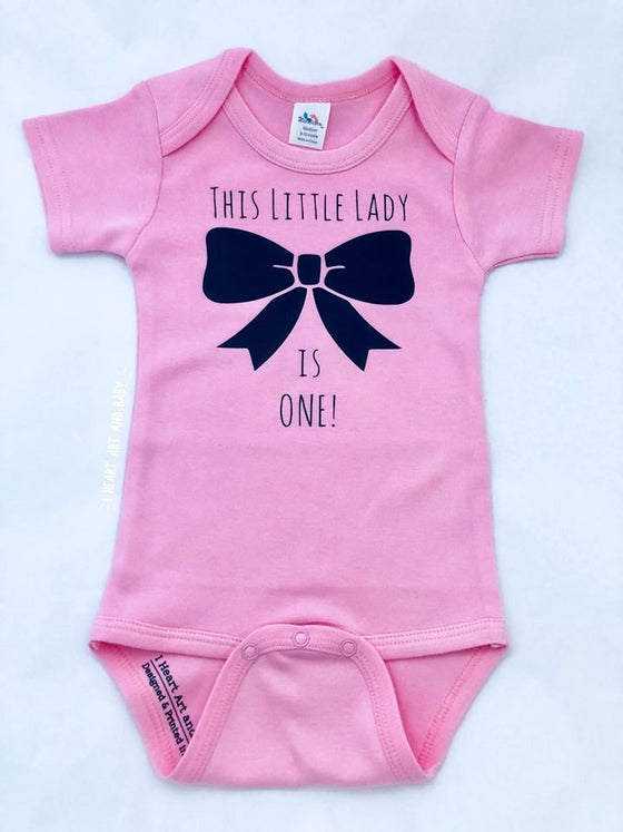 Pink First Birthday Outfit