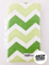 Green chevron- boy burp cloth