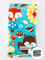Turquoise forest friends- boy burp cloth