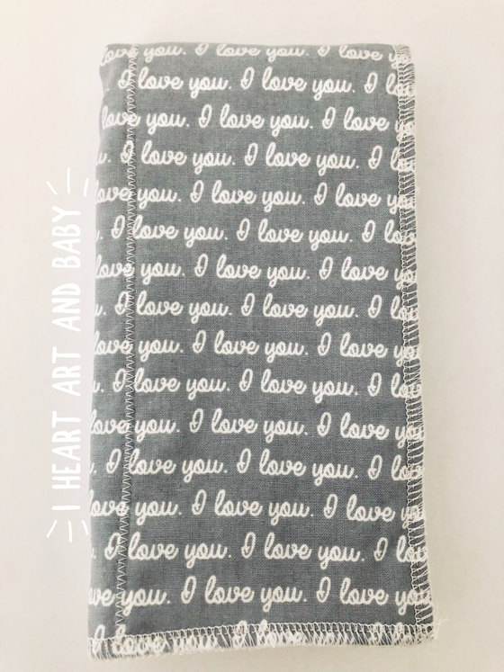 Love You To The Moon - Gender Neutral Burp Cloths, Set of 3