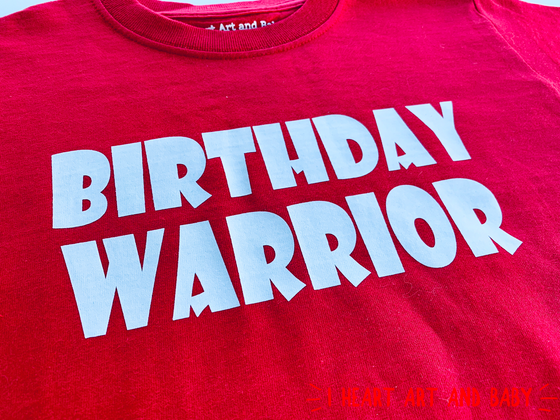 Birthday Warrior, Ninja Birthday Party Shirt